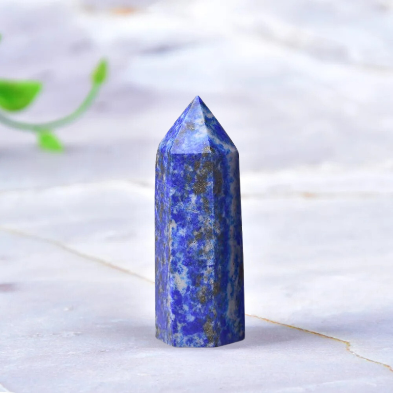 Pointe naturelle en Lapis Lazuli - Protection et Guérison