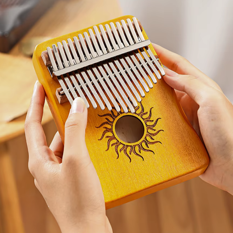 Kalimba 21 Lames en Érable – Accordé en Do Majeur