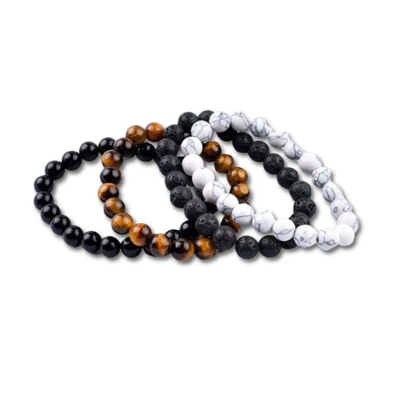 4 Bracelets Énergétiques – Force, Équilibre & Protection Totale