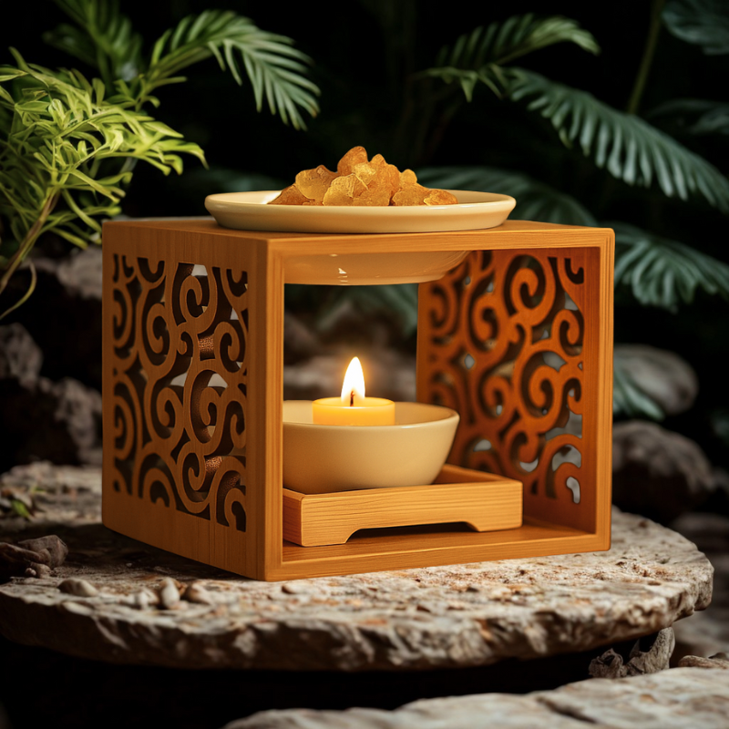 Brûleur d’Huiles Essentielles & Arômes – Élégance Zen & Éveil Intérieur