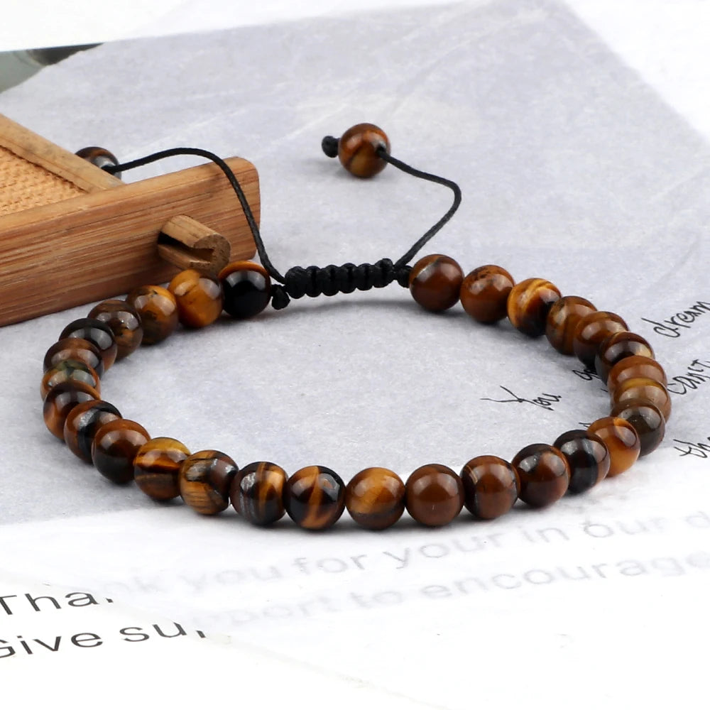 Bracelet Oeil de Tigre Ajustable – Force, Protection & Confiance