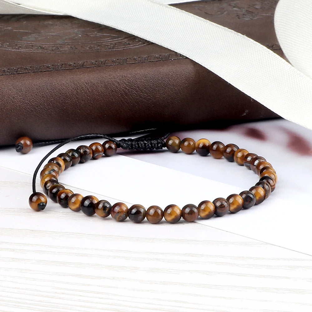 Bracelet Oeil de Tigre Ajustable – Force, Protection & Confiance