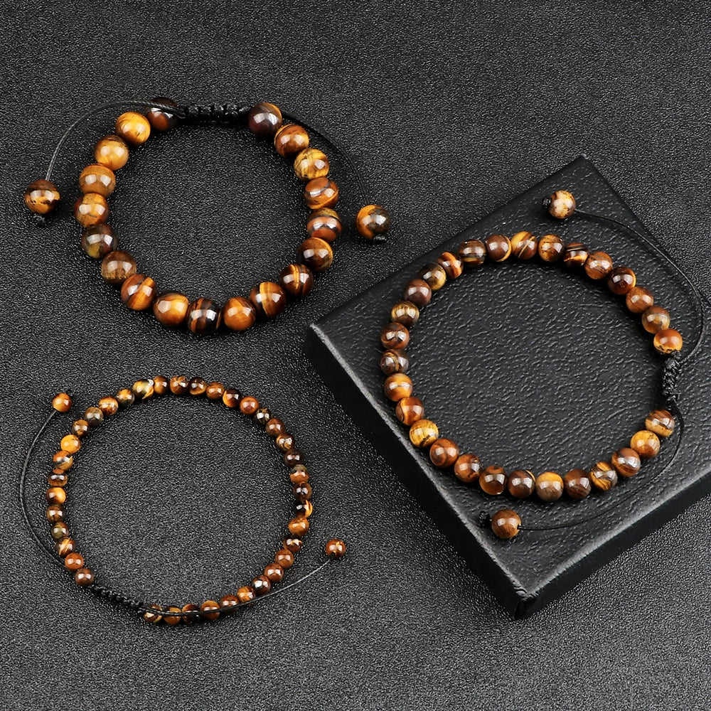 Bracelet Oeil de Tigre Ajustable – Force, Protection & Confiance