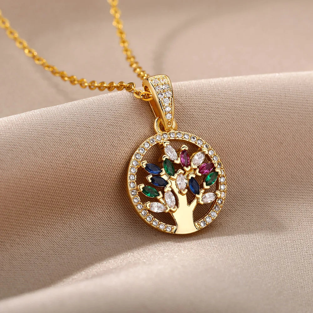 Pendentif Arbre de Vie 7 Chakras – Équilibre, Harmonie & Vitalité
