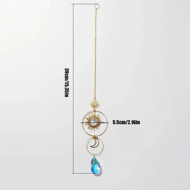 Attrape-Lumière Cristal Arc-en-Ciel – Soleil & Lune