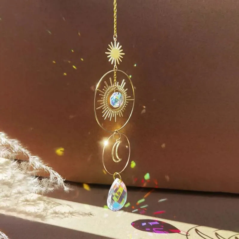 Attrape-Lumière Cristal Arc-en-Ciel – Soleil & Lune