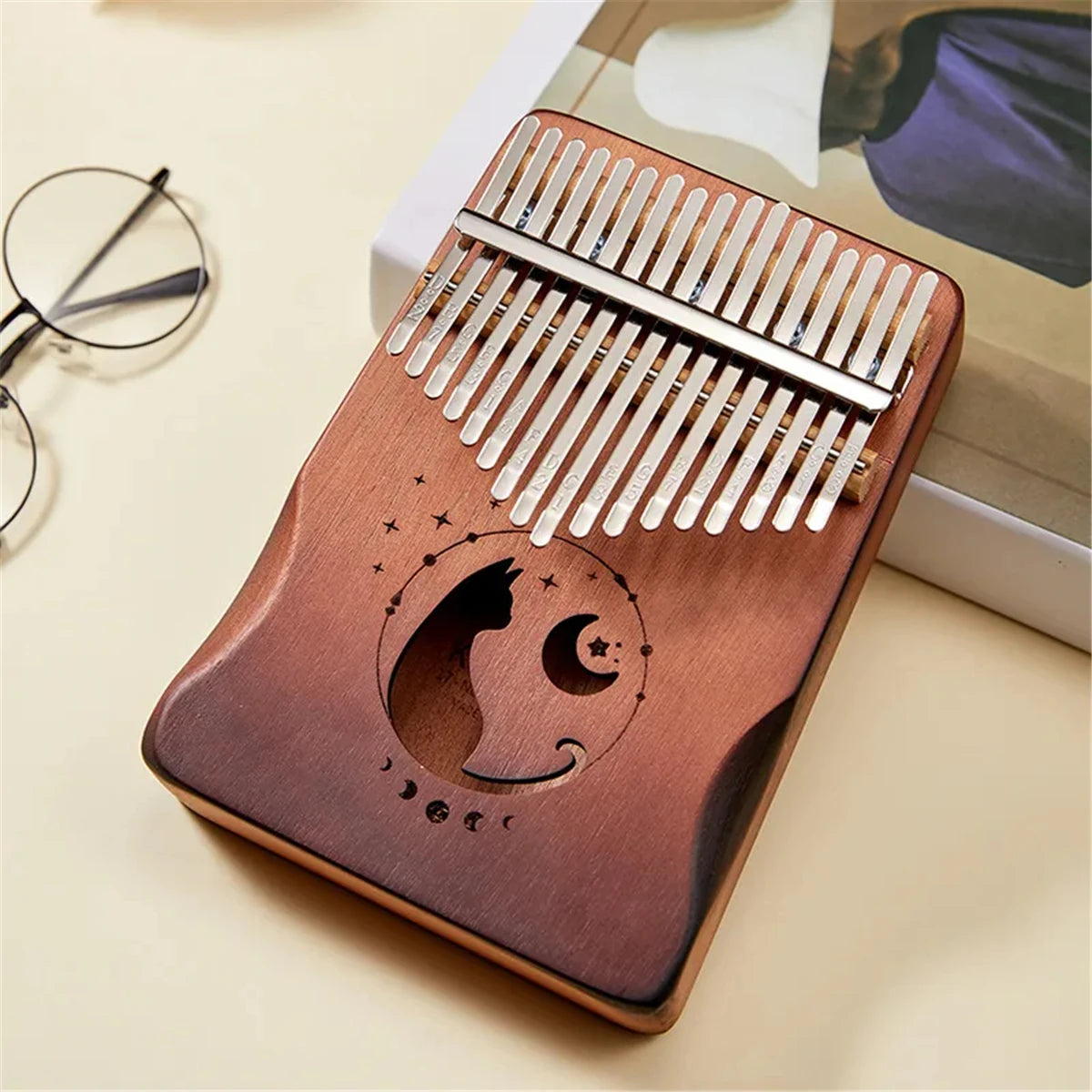 Kalimba 17/21 touches - Moon Cat