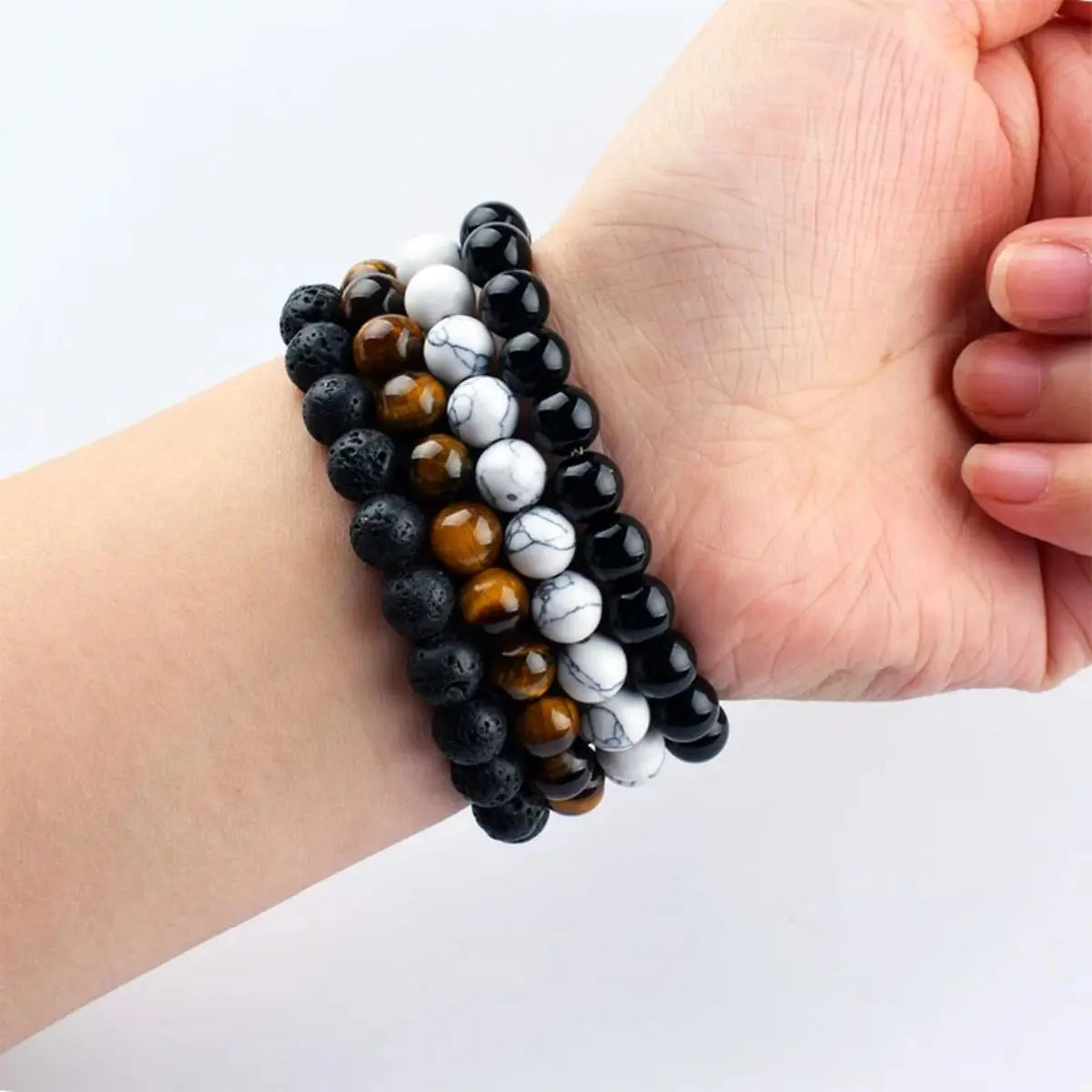 4 Bracelets Énergétiques – Force, Équilibre & Protection Totale
