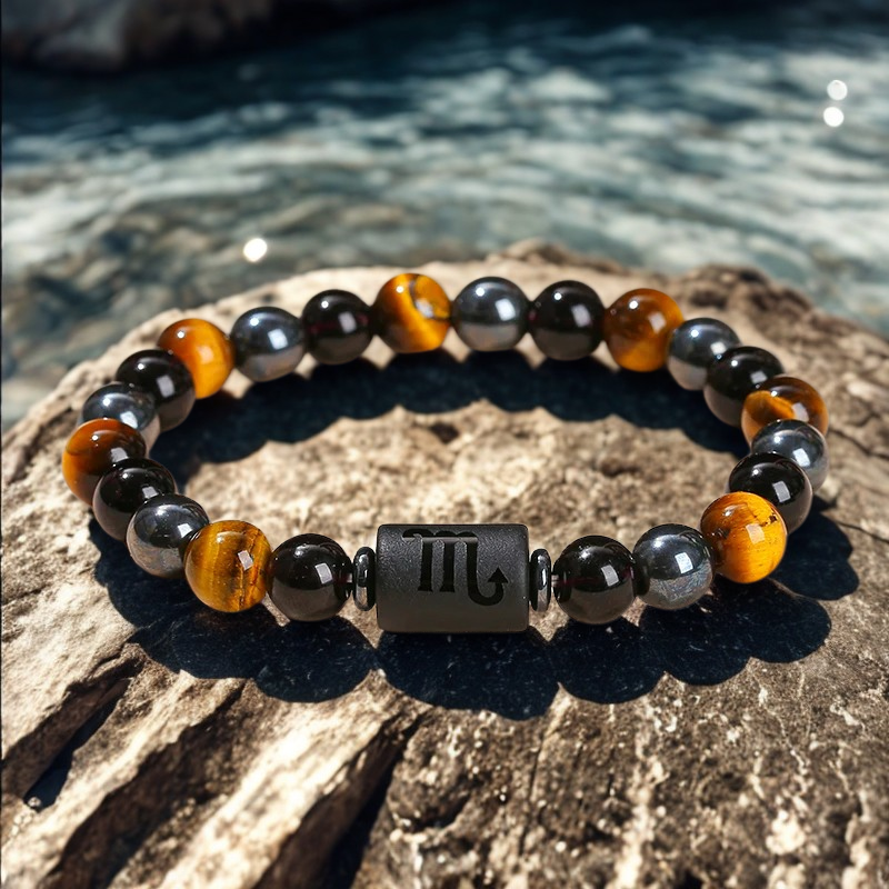 Bracelet 12 Zodiaques – Protection, Énergie & Ancrage Sacré