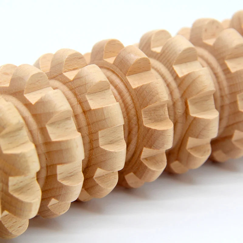 Rouleau de massage en bois - Anti-cellulite
