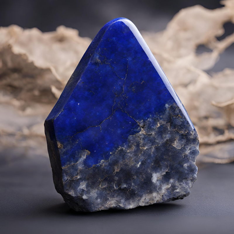 Pointe naturelle en Lapis Lazuli - Protection et Guérison