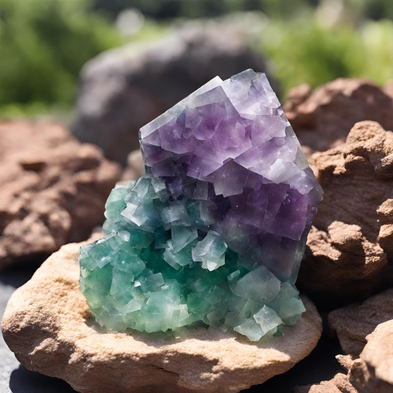 Pointe naturelle en Fluorite - Clarté Mentale et Équilibre Émotionnel