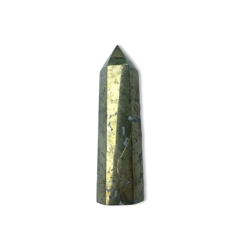 Pointe naturelle en Pyrite - Abondance, Protection et Confiance
