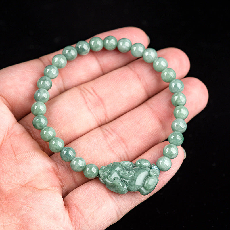 Bracelet Pixiu en Jade - Apaisement et Richesse