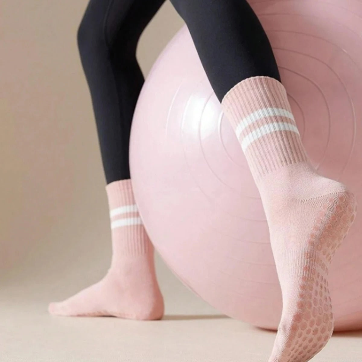 2 paires de chaussettes Yoga antidérapantes
