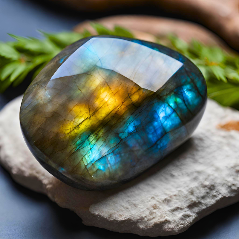 Pointe naturelle en Labradorite - Protection et Sérénité