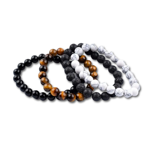 4 Bracelets Énergétiques – Force, Équilibre & Protection Totale