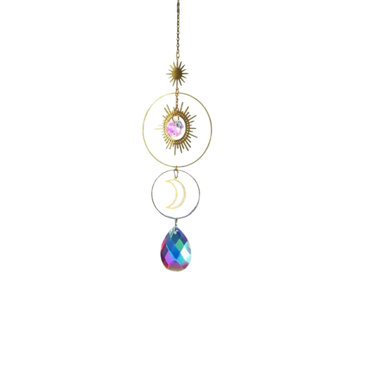 Attrape-Lumière Cristal Arc-en-Ciel – Soleil & Lune