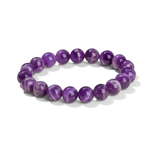 Bracelet en Améthyste – Sérénité & Intuition