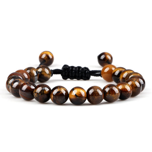 Bracelet Oeil de Tigre Ajustable – Force, Protection & Confiance