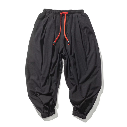 Sarouel Coton Bio Noir Homme
