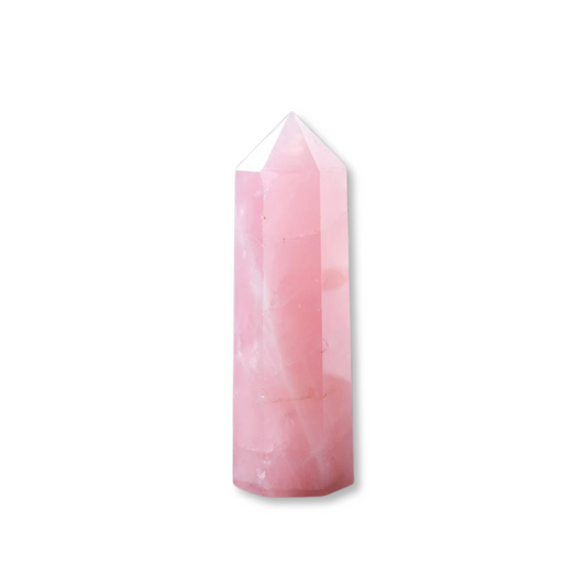 Pointe naturelle en Quartz Rose - Amour et Guérison