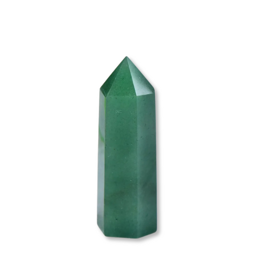 Pointe naturelle en Aventurine verte - Chance et Bien-Être