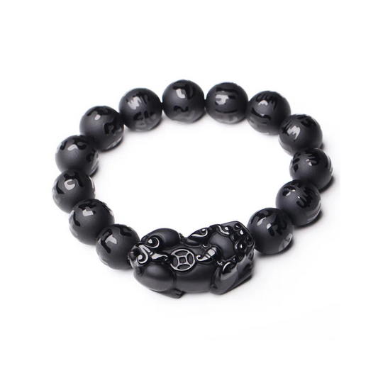 Bracelet Pixiu Obsidienne - Richessse et protection