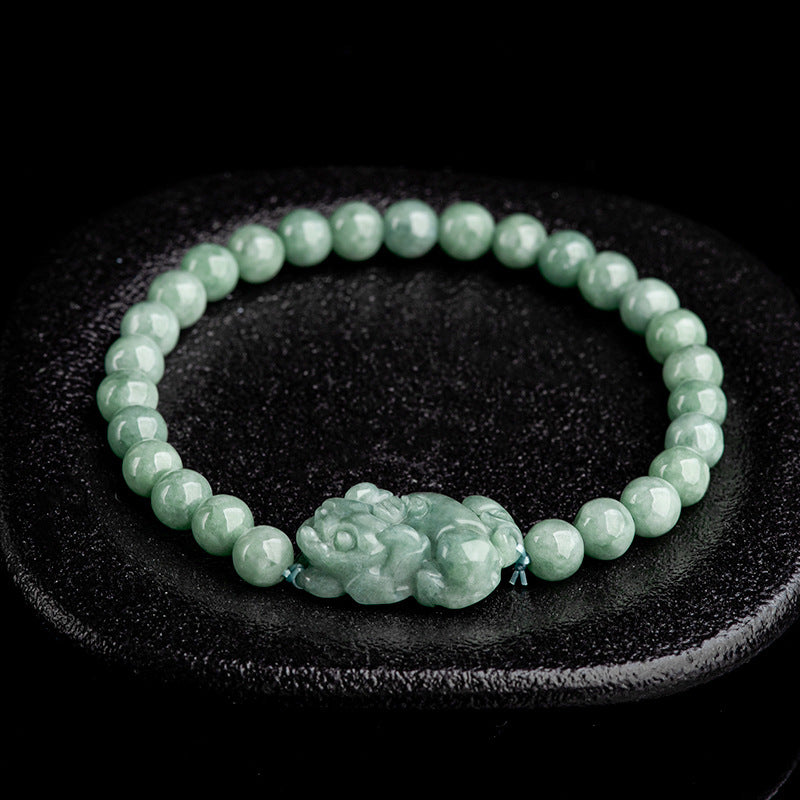 Bracelet Pixiu en Jade - Apaisement et Richesse
