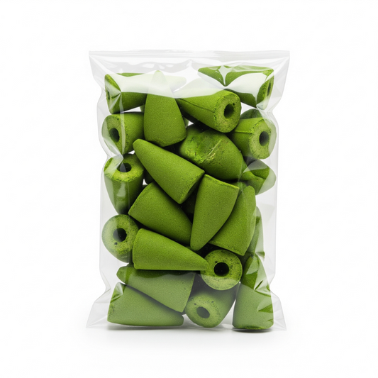 Encens à Refoulement au Thé Vert x20 – Fraîcheur & Clarté