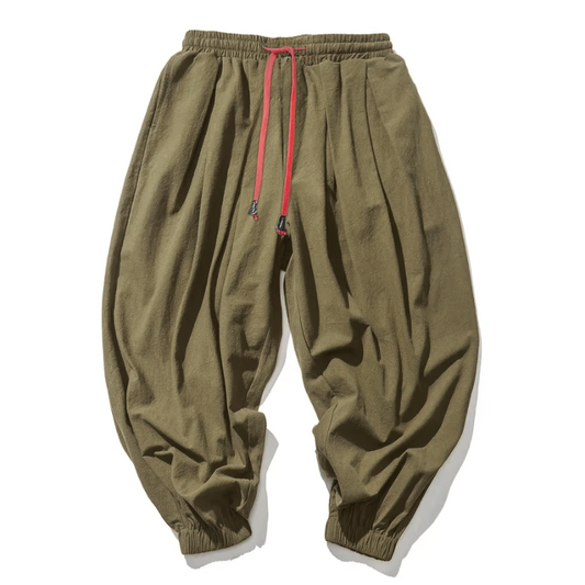 Sarouel Coton Bio Vert Homme